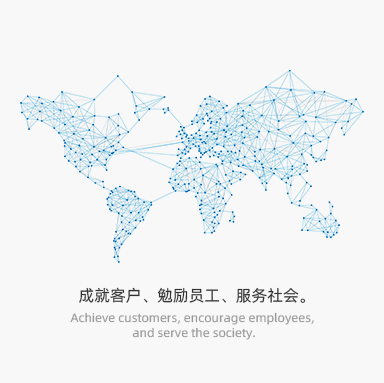 成就客戶(hù)、勉勵(lì)員工、服務(wù)社會(huì)。